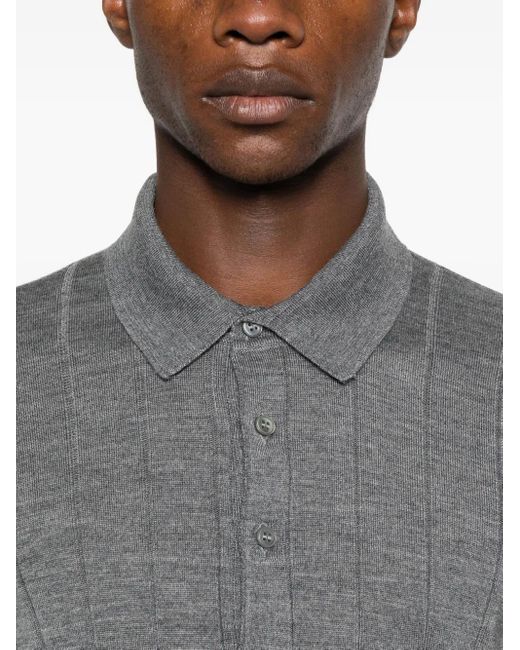 Tagliatore Gray Rhys Polo Shirt for men