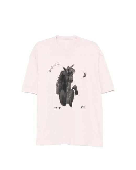JNBY Pink Pony Illustrated T-Shirt