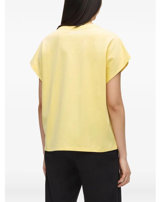 Karl Lagerfeld Yellow Ikon Choupette Aquarelle T-Shirt