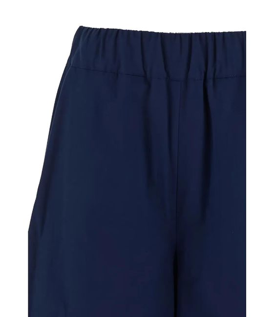 Malo Blue Wide-Leg Trousers