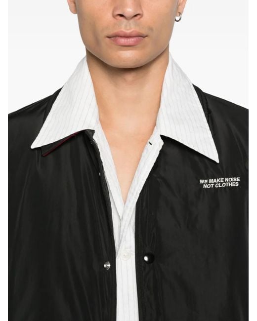 Undercover Black Press-Stud Fastening Jacket for men