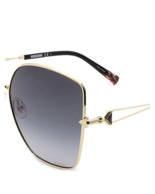 Missoni White Geometric-Frame Sunglasses
