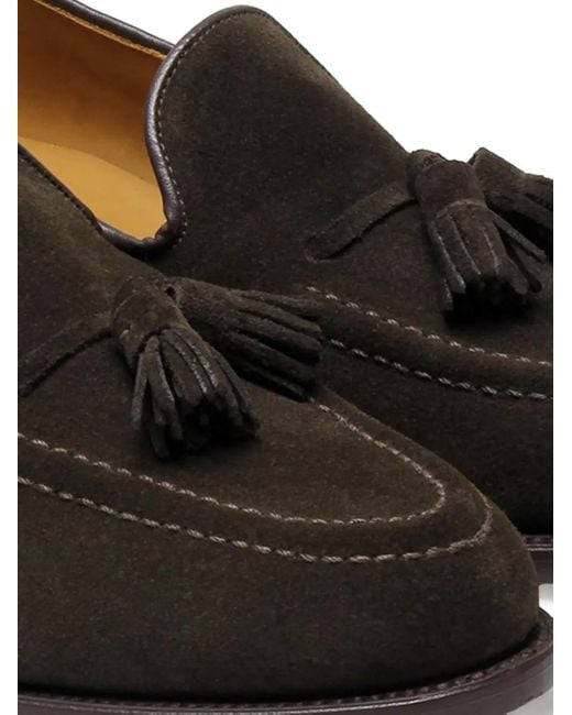 Sanders Black Finchley Tassel-Detail Loafers for men