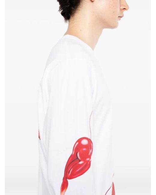 Edwin White Cherry Devil T-Shirt for men