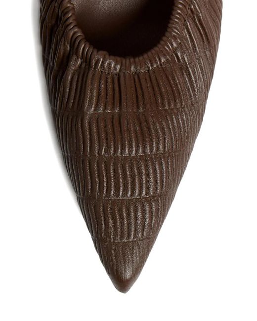 12 STOREEZ Brown 40Mm Leather Pumps