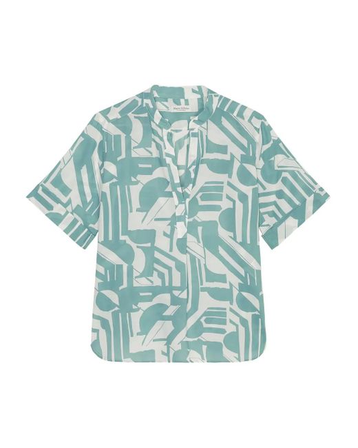Blusa con estampado abstracto Marc O' Polo de color Blue