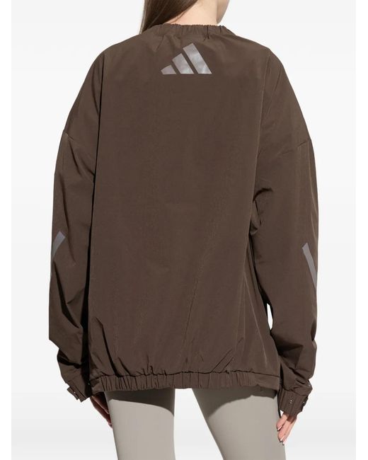 Adidas Brown X Entire Studios Z.N.E. Buttoned Sweatshirt
