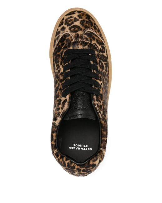 COPENHAGEN Brown Leopard-Print Sneakers
