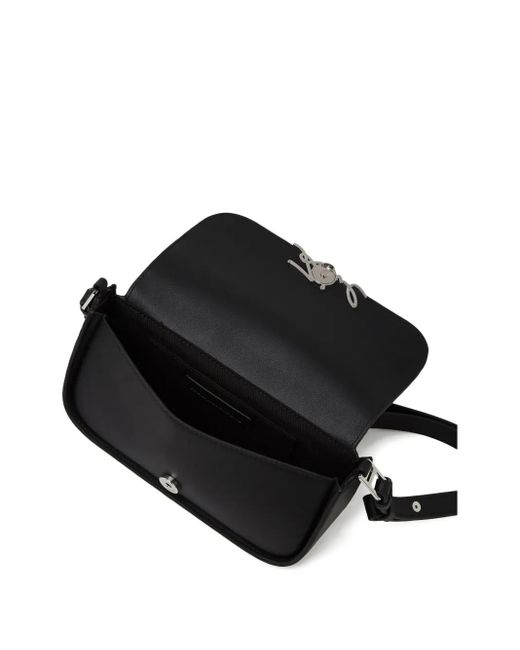 Karl Lagerfeld ヘリンボーン ショルダーバッグ Black