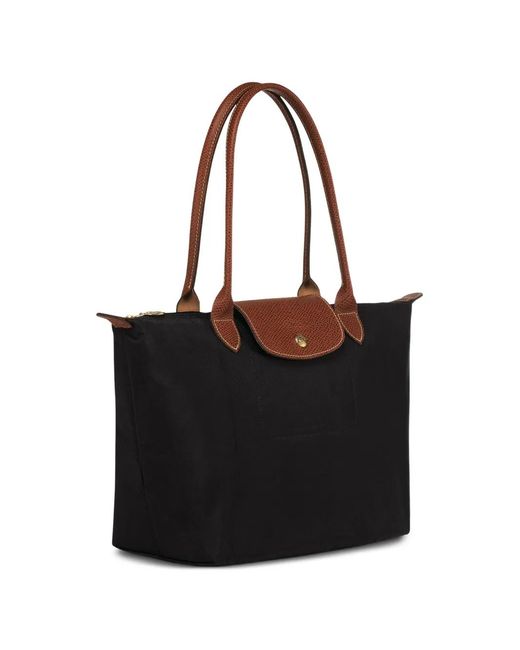 Longchamp Black Medium Le Pliage Original Tote Bag