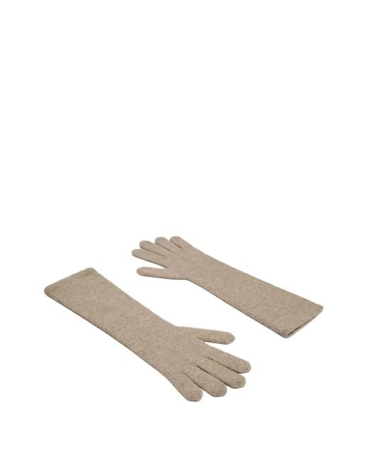 Max Mara Multicolor Ribbed Gloves