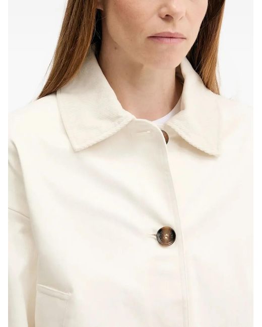 Barbour Natural Abbey Jacke mit Cordkragen