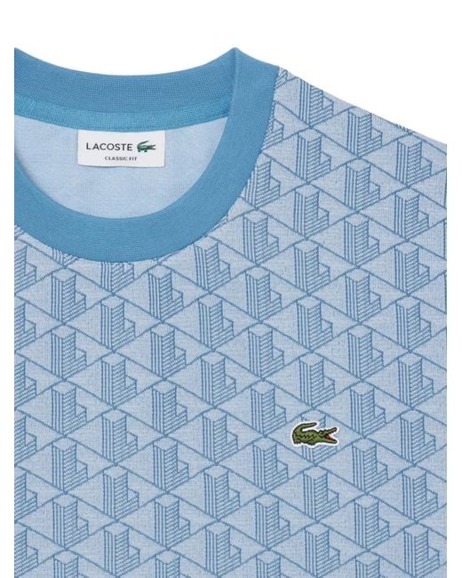 Lacoste Blue T-Shirt À Col Ras Du Cou for men