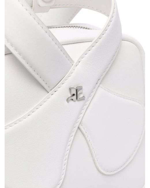 Courreges White Loop Tote Bag