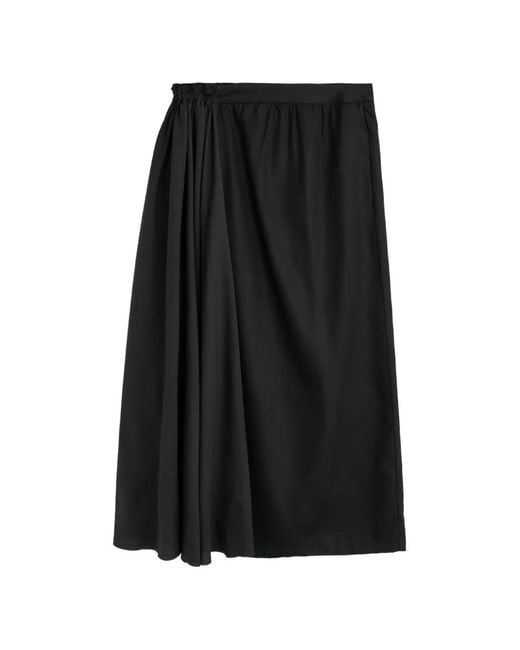 Our Legacy Gedrapeerde Midi-Rok in het Black