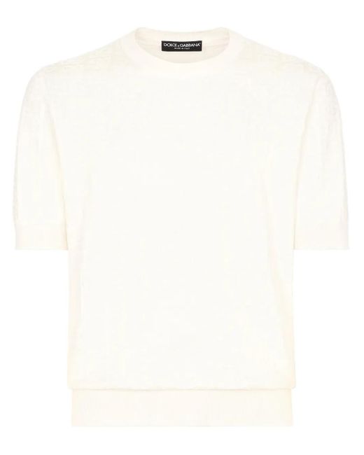 メンズ Dolce & Gabbana Dgロゴ シルクセーター White