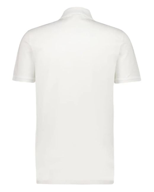 Givenchy White Regular-Fit Patch-Pocket Polo Shirt for men