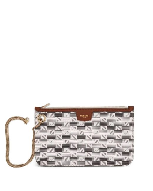 Moreau Gray Saint Tropez Marina Signature-Motif Pouch