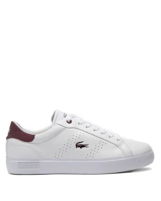 Lacoste パーフォレーテッド レザースニーカー White