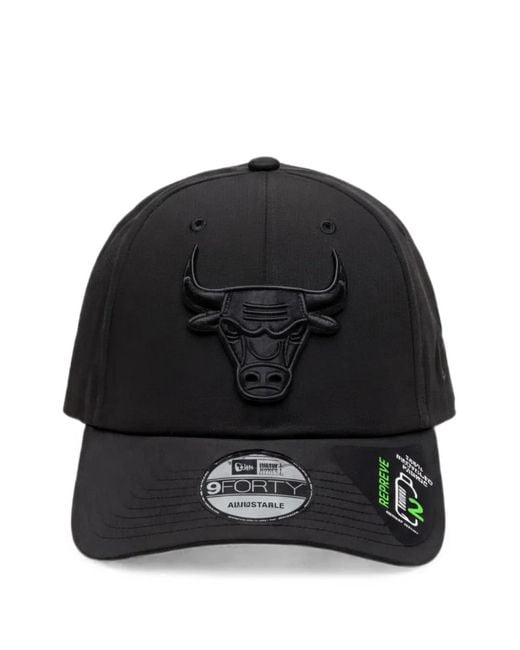 KTZ Black X Repreve Chicago Bulls 9Forty Baseball Cap for men