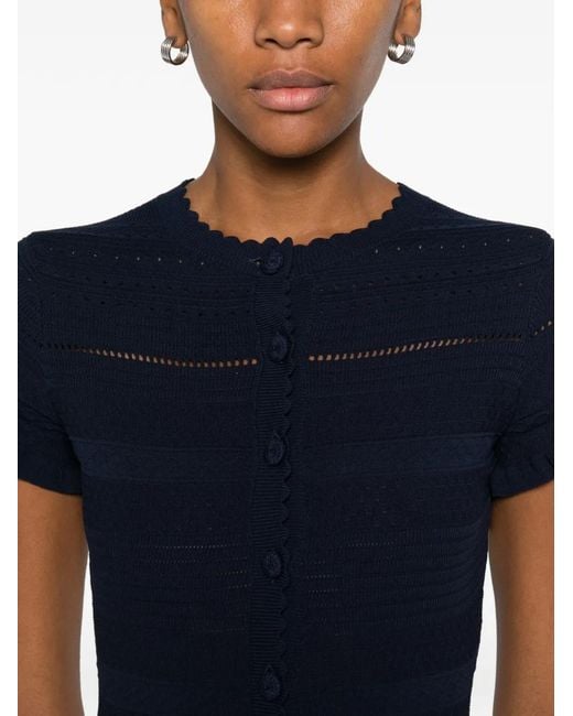 Abito Midi A Maniche Corte di Maje in Blue