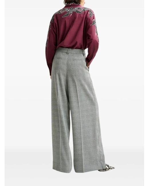Pantaloni A Quadri di Essentiel Antwerp in Gray