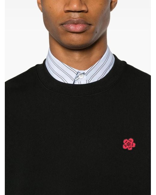 KENZO Black Cotton Sweatshirt for men