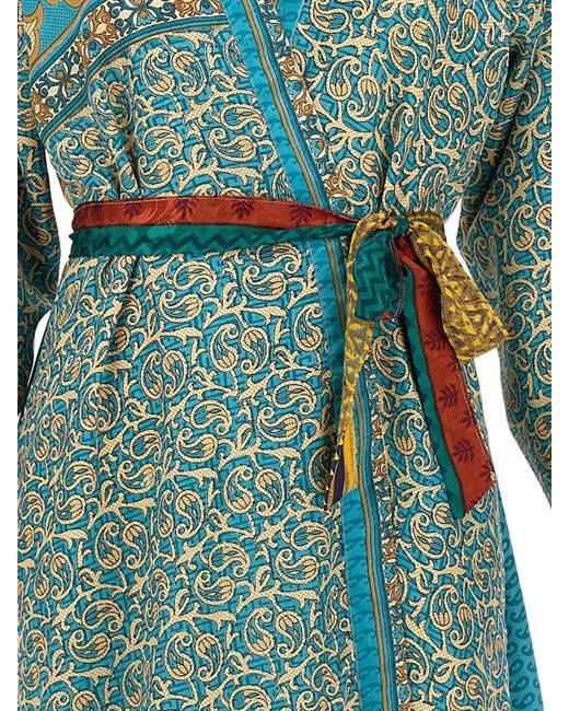 Picus Viridis Green Reversible Paisley Kimono