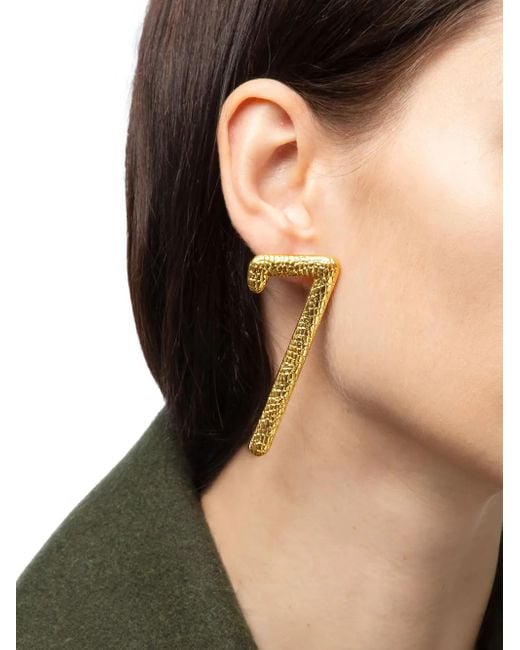 Natia X Lako Metallic Number 7 Earrings