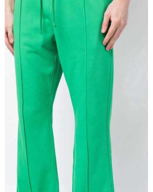 FIVE CM Green Drawstring Cotton Track Pants for men
