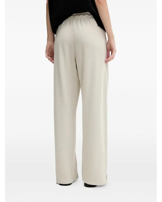 Karl Lagerfeld Natural Raised-Seam Track Pants