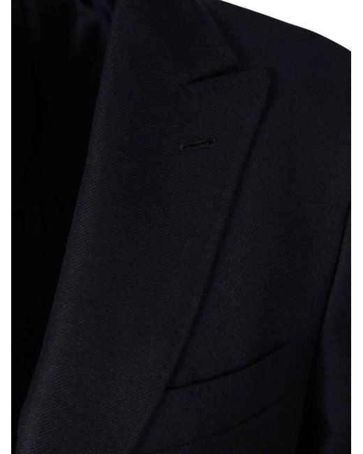 Canali Blue Double-Breasted Blazer for men