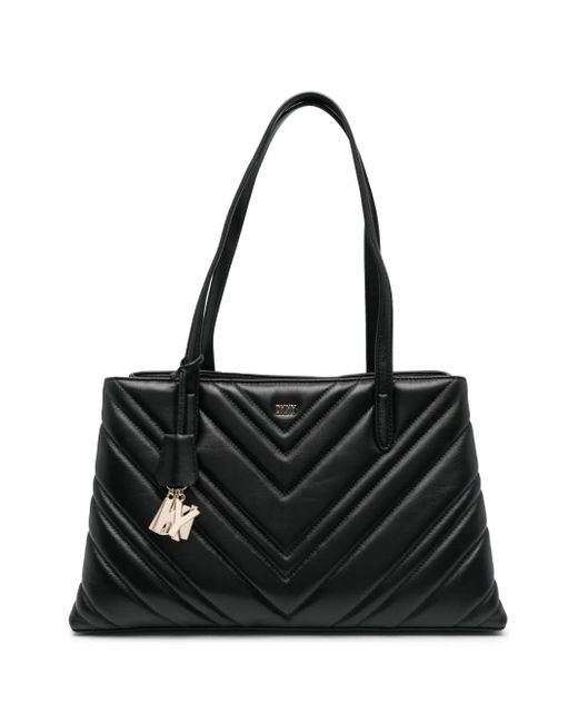 DKNY Black Gesteppte Tasche
