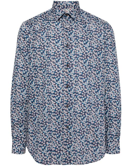 Camicia A Fiori di Paul Smith in Blue da Uomo