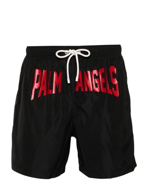 Palm Angels PA City Badeshorts mit Logo-Print in Black für Herren