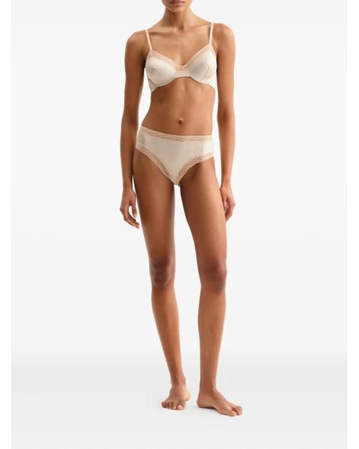 Eres Natural Coquet Lace-Trimmed Full-Cup Bra