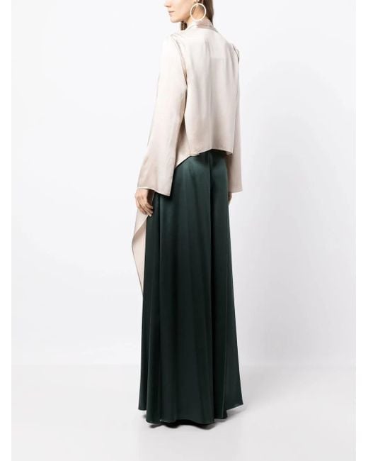 Voz Natural Wrap-Style Satin Blouse