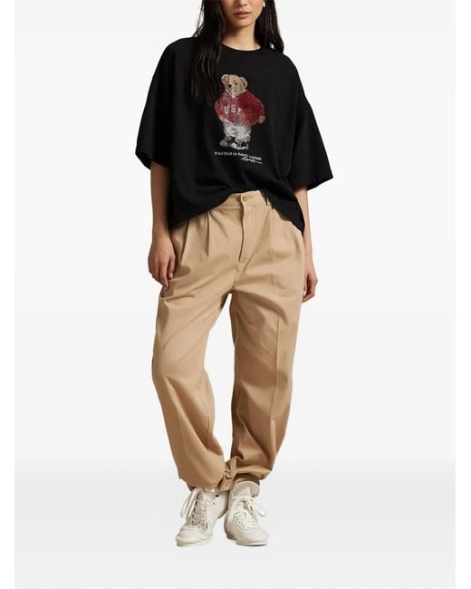 Polo Ralph Lauren Black Short-Sleeved T-Shirt With Logo