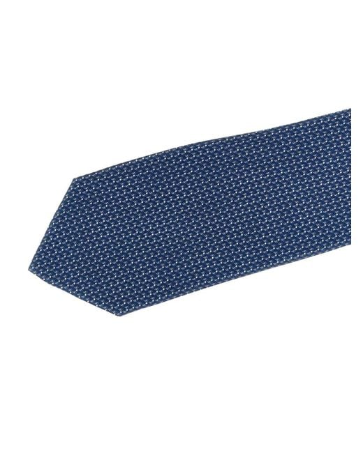 Pal Zileri Blue Patterned Silk Tie for men