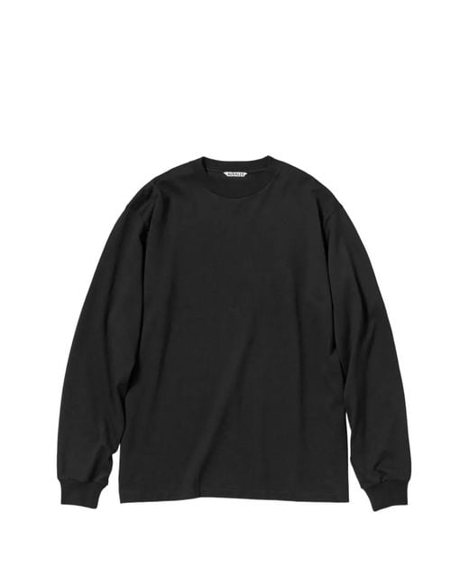 Auralee Black Long-Sleeve T-Shirt for men