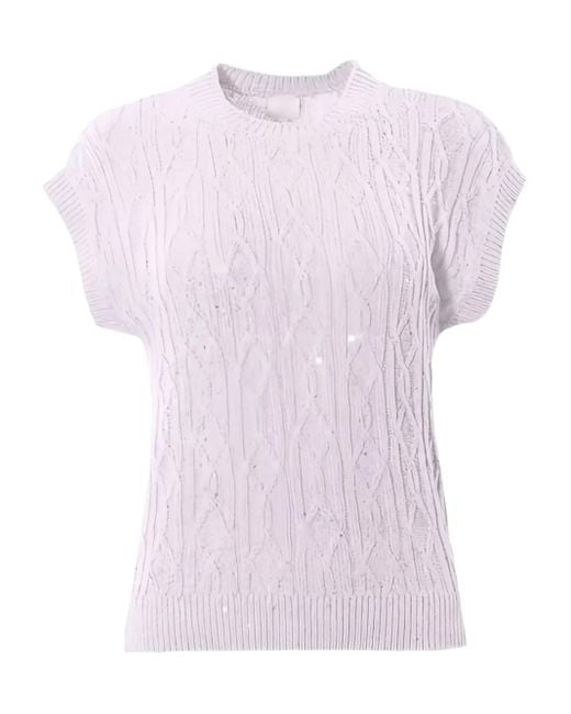 Top con lentejuelas Eleventy de color Pink