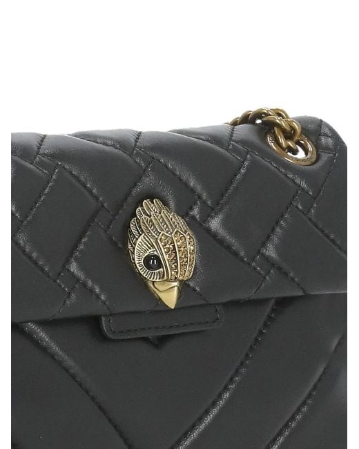 Kurt Geiger Gray Mini Leather Kensington Bag