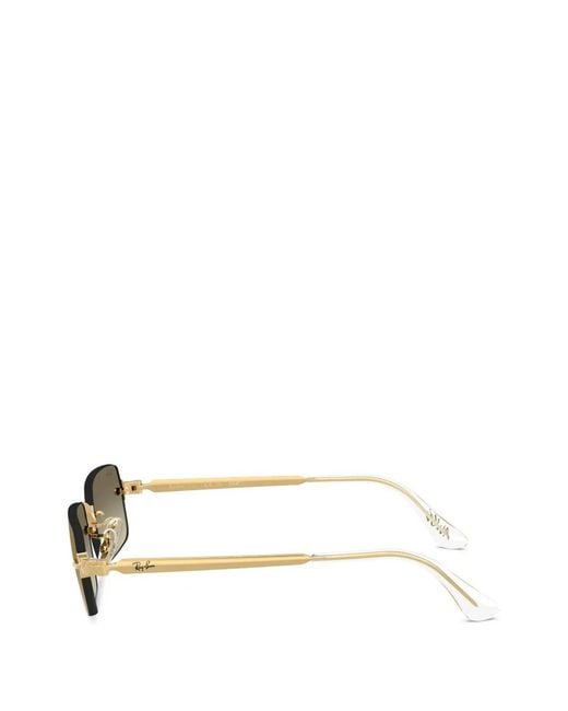 Ray-Ban Metallic X A$Ap Rocky Rectangle-Frame Sunglasses