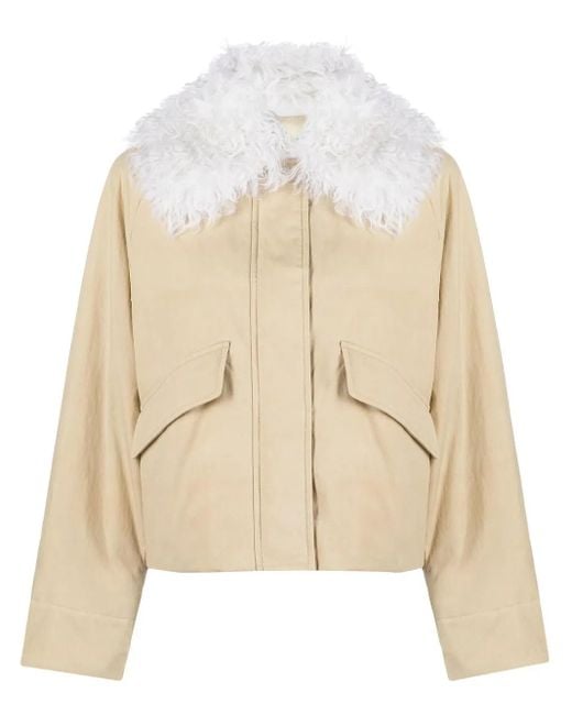 DURAZZI MILANO シアリングカラー ジャケット Natural