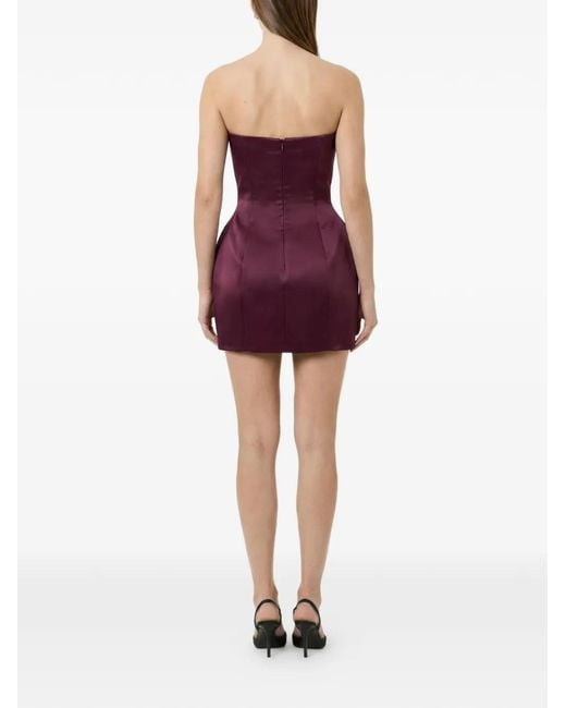 Nicholas Purple Kaline Strapless Mini Dress