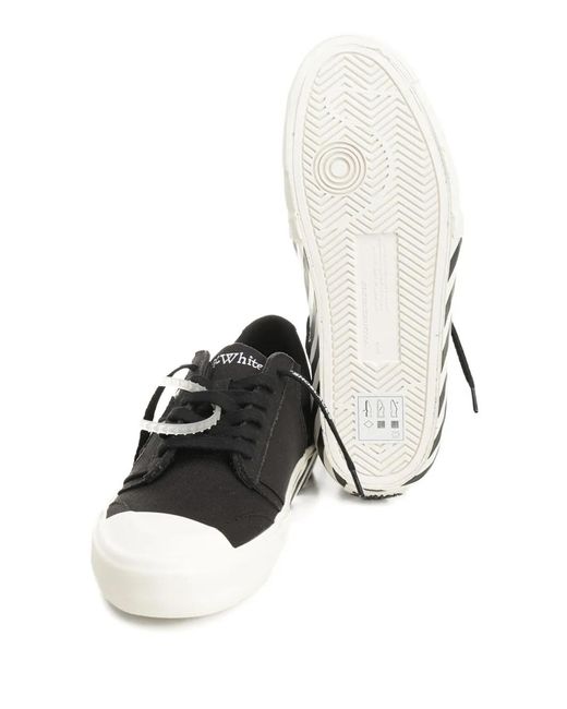 Off-White c/o Virgil Abloh Black Vulcanized Undercut Sneakers for men