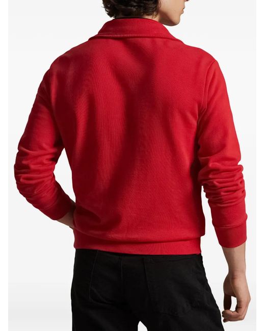 Polo Ralph Lauren Red Zip Pocket Polo Shirt for men
