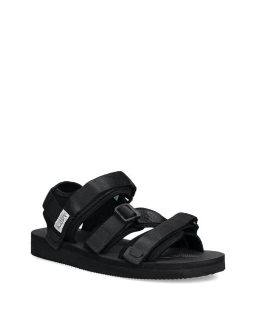 Suicoke Black Kisee-Cab Flat Sandals