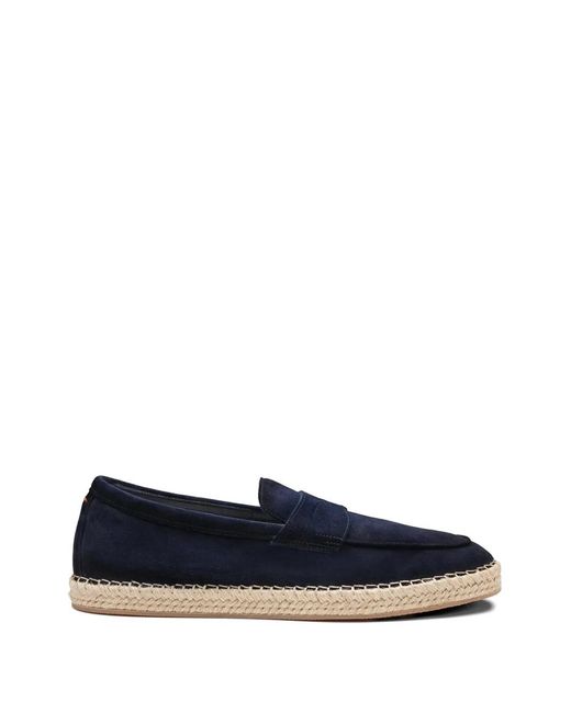 Santoni Blue Suede Espadrilles for men
