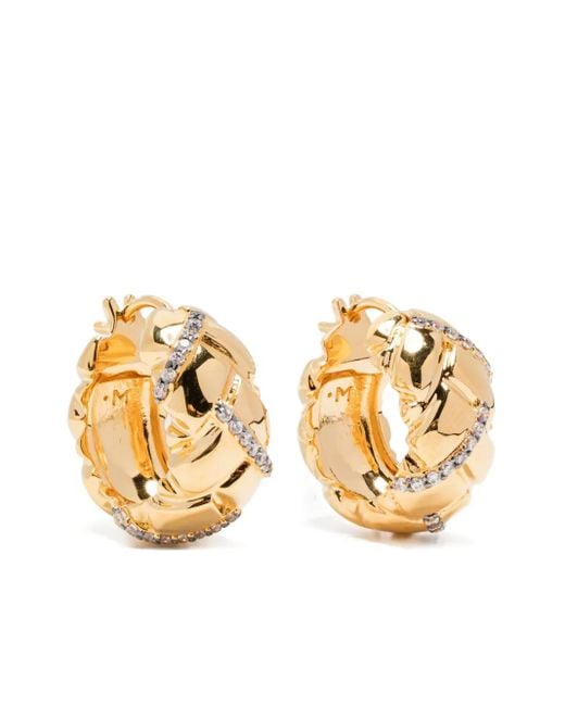 X Lucy Williams Orecchini A Cerchio Waffle di Missoma in Metallic